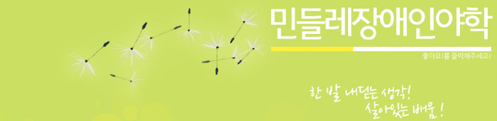 야학 커버 이미지 (연두색)